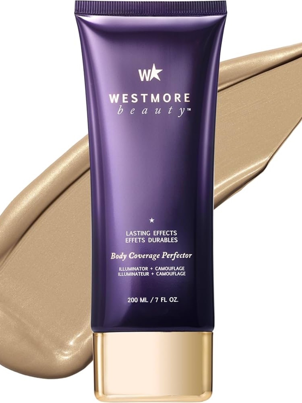 7oz! Westmore Beauty Body Coverage Perfector Waterproof Leg & Body Makeup/Bronze